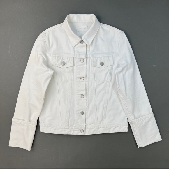 HELMUT LANG Vintage White Denim Trucker Jacket - Picture 1 of 9